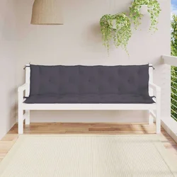 Jastuci za vrtnu klupu 2 kom antracit 180x50x7cm tkanine Oxford