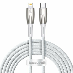 BASEUS Glimmer USB-C/Lightning Fast Charge kabel, Bel, 2m