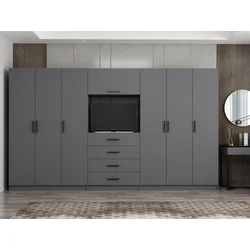 Hanah Home Garderober Minar Kale-7830, 360x210x52 cm, Antracit