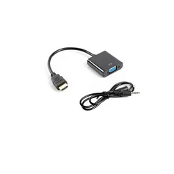 Lanberg Adapter LANBERG AD-0017-BK HDMI - VGA/Audio
