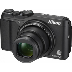 NIKON kompaktni fotoaparat Coolpix S9900, črn