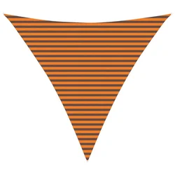 Vidaxl Sončno platno Oranžna in Rjava 4,5 x 4,5 x 4,5 m