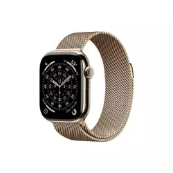 APPLE Watch S11 Cellular 42mm Gold Titanium Case with Gold Milanese Loop (mf8y4rk/a)