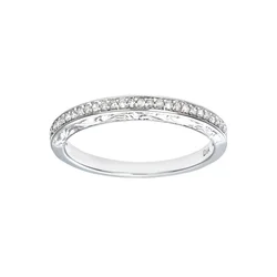 DIAMANT LETERNEL Prstan Eternity-Ring aus 375 Weißgold mit Diamant srebrna
