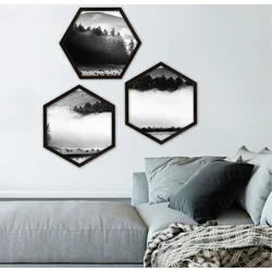 Wallity Uokvirena slika 6GEN1332, 35x35 cm, 3 dijela