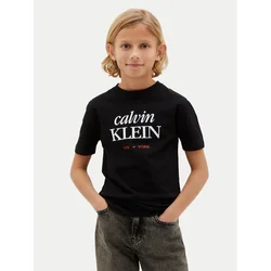 Calvin Klein Jeans Majica LVCKSJA07B Črna Regular Fit