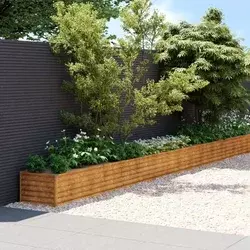 Povišena vrtna gredica 770 x 50 x 36 cm od čelika COR-TEN