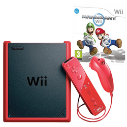 NINTENDO Igraća konzola WII MINI crvena + Mario Kart