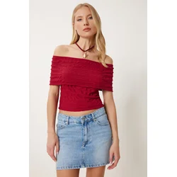 Happiness Istanbul Ženska bluza AN00240, Bordo