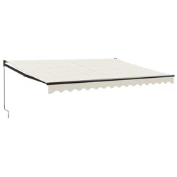 Tenda na uvlačenje krem 4,5 x 3 m od tkanine i aluminija