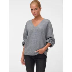 VERO MODA Pulover VMDEMI pegasto siva