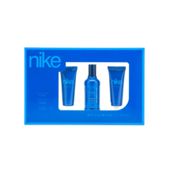 NIKE PERFUMES Set Muška toaletna voda Viral Blue 100 ml + gel za tuširanje 75 ml + balzam posle brijanja 75 ml