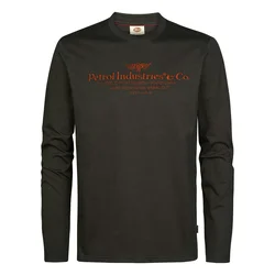 Petrol Industries Majica konjak / antracit