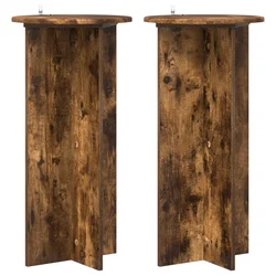 Stalak za biljke 2 pcs Dimljeni hrast 40 x 40 x 80 cm