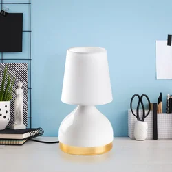 Opviq Stona lampa 8023, 17x17x33 cm, IP20, Bela
