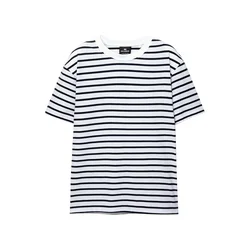 Pull&Bear Majica temno modra/bela