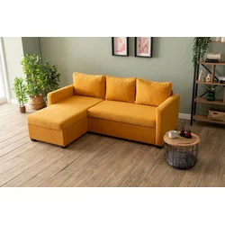 ATELIER DEL SOFA Ugaona sofa-krevet Kado Mustard