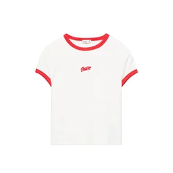 Pull&Bear Majica STWD rdeča / bela