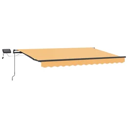Povlačivi tende Pijesak 400 × 300 cm Tkanina i Aluminij