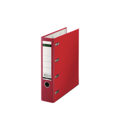 Leitz Double Mechanism Folder Plastic Red 10120025