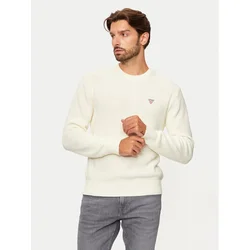 Guess Pulover M4BR30 Z3HM1 Écru Regular Fit