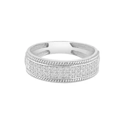 Diamant Exquis Prstan Ring aus 375 Weißgold mit Diamant srebrna