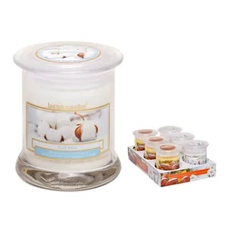 eoshop Sveča v kozarcu WELLNESS - BOMBAŽ 260g
