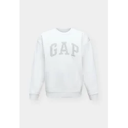 GAP Majica HERITAGE svetlo siva/bela
