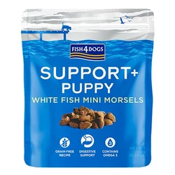 Fish4Dogs Support+ Puppy za prebavo, bela riba in skuša - 150 g