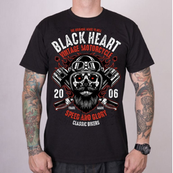 Ulična majica moška - CONVECTER - BLACK HEART - 19502