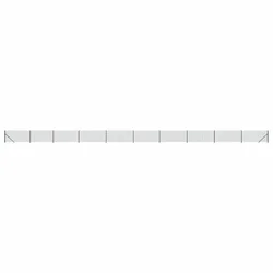 Vidaxl Mrežna ograja s prirobnico zelena 1,1x25 m