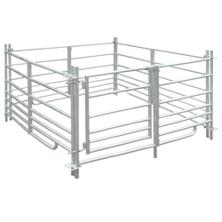 Ovčarnik s četiri panela od galvaniziranog čelika 137 x 137 x 92 cm