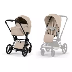 Cybex duo sistem Priam, Cozy Beige (matt black)
