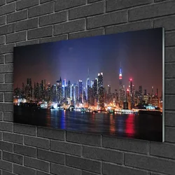 tulup.si Steklena slika Oddelek za mesto vode 100x50 cm 2 obešalnika