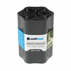 Vrtna obroba 25cm x 9m Cellfast graphite