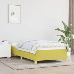 Vidaxl Posteljni okvir zelen 90x190 cm blago