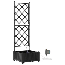 Vrtna saksija Crna 40 x 40 x 126 cm Plastika
