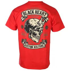 Hardcore majica moška - DEVIL SKULL RED - BLACK HEART - 21669