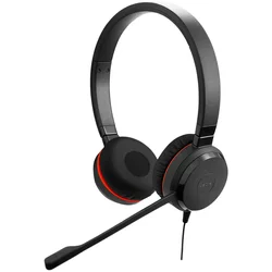 JABRA EVOLVE 30 II UC Stereo USB Headband, Noise cancelling, USB and 3.5 connectivity, with mute-button and volume control on the cord, with leather e