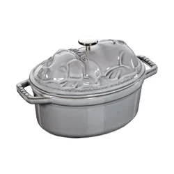 Cocotte cochon cooking pot, cast iron, 17cm/1L, Graphite Grey - Stau