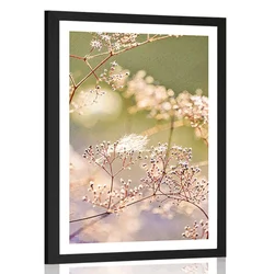 Plakat s paspartujem tihožitje iz rož - 30x45 no frame
