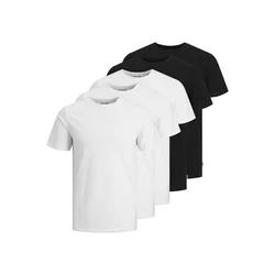 JACK & JONES Majica Essentials  črna / bela
