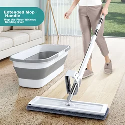 Wuyuehua Ravni mop sa kantom, 38x125 cm, 2 zamenske krpe