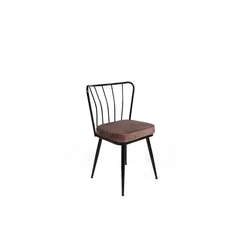 Hanah Home Yildiz 947 V2 Stolica, 2 komada, Crna