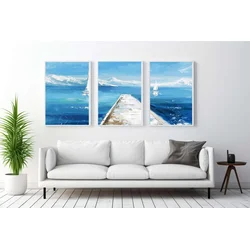 WALLXPERT Dekorativna uramljena MDF slika (3 komada) Mp3 00106 21 x 30