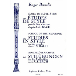 BERNOLIN:20 ETUDES DE STYLE BLOCKFLOTE
