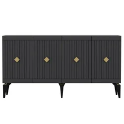 HANAH HOME Komoda Midas Anthracite Gold