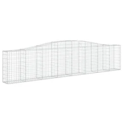Gabionska košara s lukom 400 x 30 x 80/100 cm pocinčano željezo