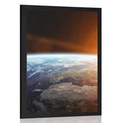 Plakat pogled na planet z vesolja - 60x90 no frame