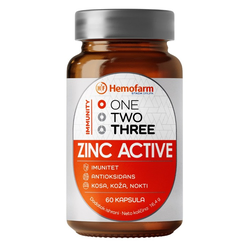 One two three zinc activ kapsule, 60 kapsula